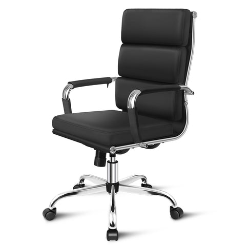 ALFORDSON Office Chair Ergonomic Paddings Executive Computer Work Seat High Back (Black)