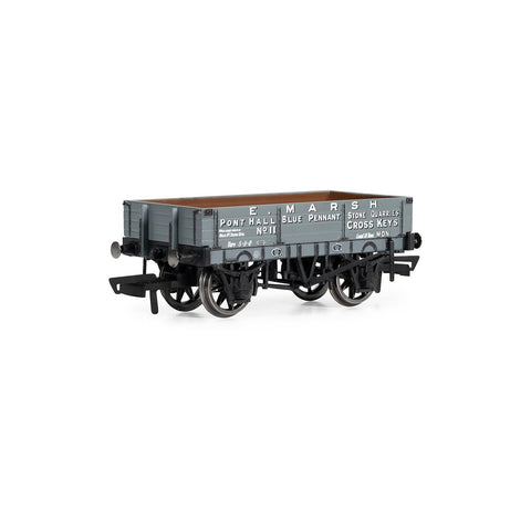 Hornby OO 3 Plank Wagon E. Marsh - Era 3