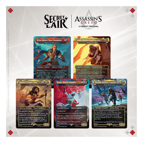 Wizards Of The Coast Magic Secret Lair x Assassin's Creed Lethal Legends Foil Edition