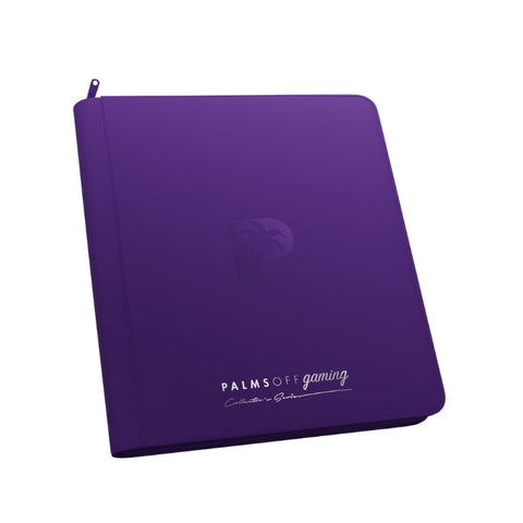 Palms Off Gaming Collector's Series 12 Pocket Zip Trading Card Binder - Purple