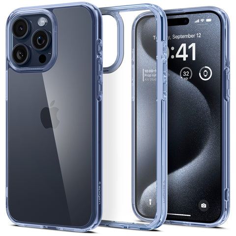 SPIGEN Ultra Hybrid Crystal Case for iPhone 15 Pro Max (Sky Crystal)