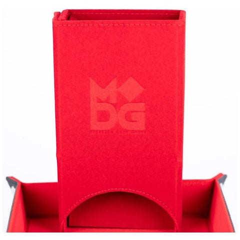 Fanroll By Metallic Dice Games MDG - Fold Up Velvet Dice Tower (Red)