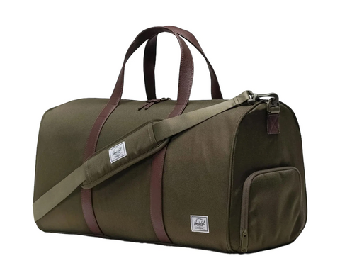 Herschel 43L Novel Duffel Bag with Adjustable Strap in Ivy Green