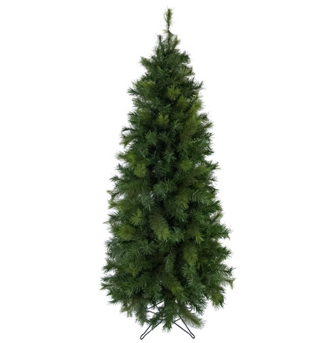 2.3m Slimline Artificial Christmas Tree | 826 Tips & Hinged Branches Green