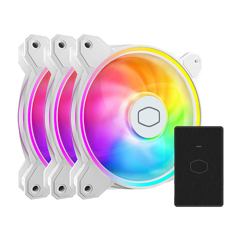 Cooler Master MF120 HALO² ARGB Fan - White (3 Pack)