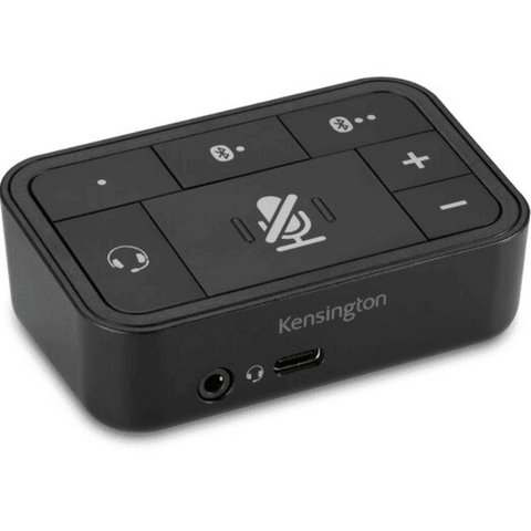 Kensington K83300WW Universal 3-In-1 Pro Audio Headset Switch Bluetooth/USB-C/USB-A/3.5mm