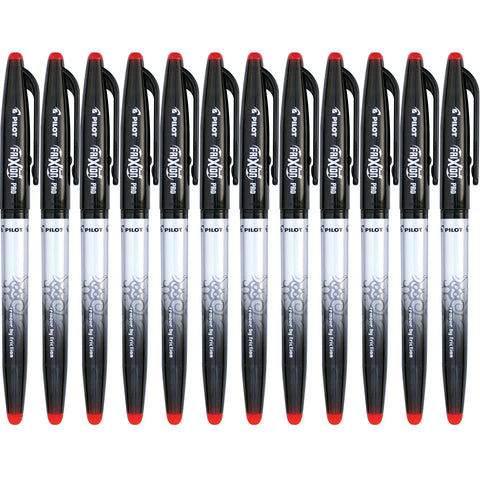 Pilot Frixion Pro Erasable Gel Ink Pen 0.7mm Red Box 12