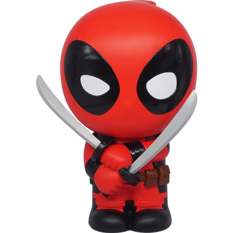 Marvel Comics Deadpool PVC Figural Coin Bank 8" Action Figure (Red)