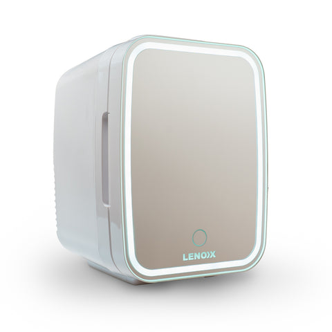 Lenoxx 4L Beauty Cosmetic Fridge with Mirror (White)