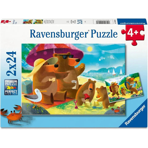 Ravensburger 2x24pc Bear Family Vacations Puzzle