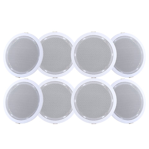 Giantz 6''Ceiling Speakers In Wall Speaker Home Audio Stereos Tweeter 8pcs