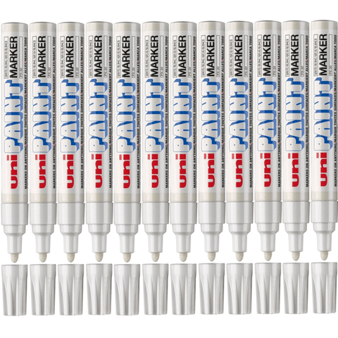 Uni-Ball PX20 Box 12 Paint Marker Bullet Tip 2.2mm (White)