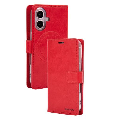 Goospery Bluemoon Diary for iPhone 17 - Red, Magsafe