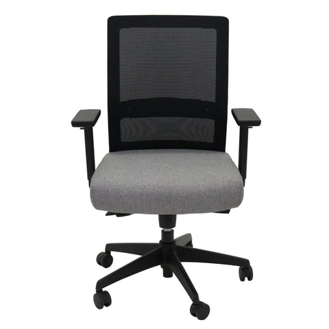 Rapidline Gesture Back Task Chair Medium Mesh Light Grey Black