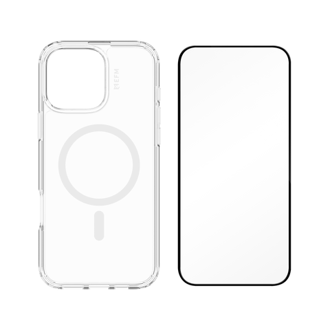 EFM 2-in-1 Case and Screen Protection Bundle - iPhone 16 Pro Max (Clear)