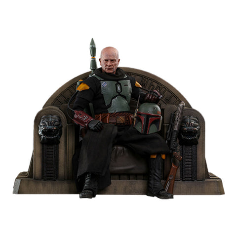 Star Wars The Mandalorian 30cm Boba Fett on Throne 1:6 Statue Figure Toy