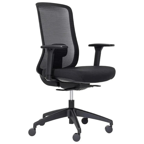 Buro Elan Home Office Ergonomic Chair Mesh Back with Arms (Black)