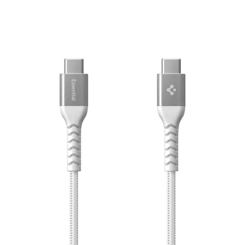 Spigen USB C to USB C 100W 480Mbps EB10010CCA 1M Cable (White)