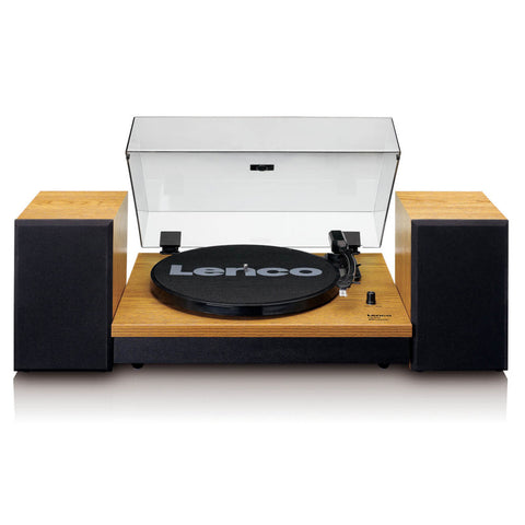 Lenco LS-300 Turntable with Bluetooth Connectivity & 2 Speakers (Wooden)