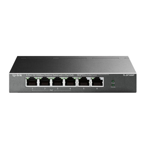 TP-Link-SF1006P 6-Port 10/100Mbps with 4-Port Desktop Switch