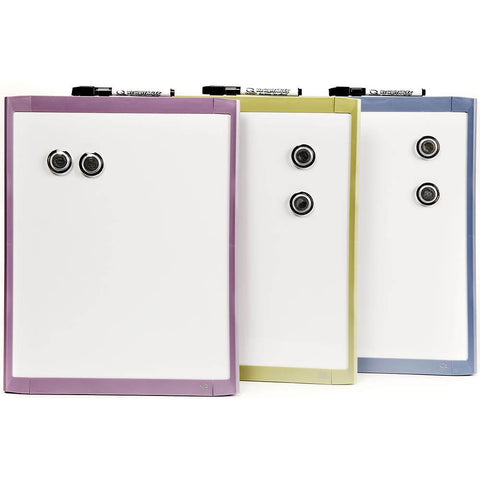 Quartet Basics Whiteboard 280x360mm Assorted Frame 4 Pack