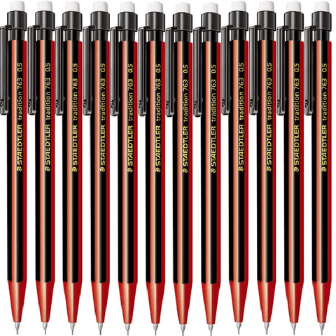 Staedtler 763 Tradition Mechanical Pencil Eraser 0.5mm [Box 10]