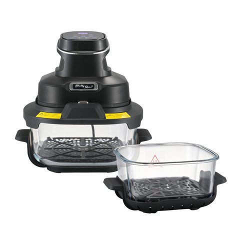 Healthy Choice Crisp N Go Air Fryer Dual Glass Bowl 4.5L