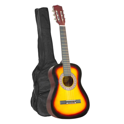 Karrera 34in Acoustic Childrens Wooden Guitar (Sunburst)