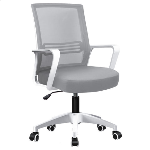 ALFORDSON Mesh Office Chair Executive Computer Study Work Seat (White Grey)