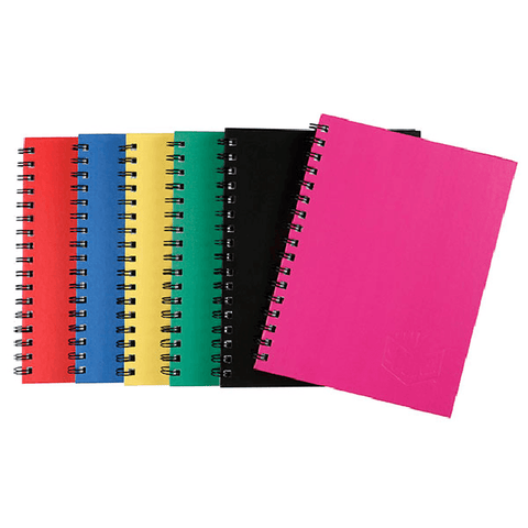 Spirax 510 Notebook Spiral Bound Hard Cover 200 Page A6 (Assorted) [5 Pack]