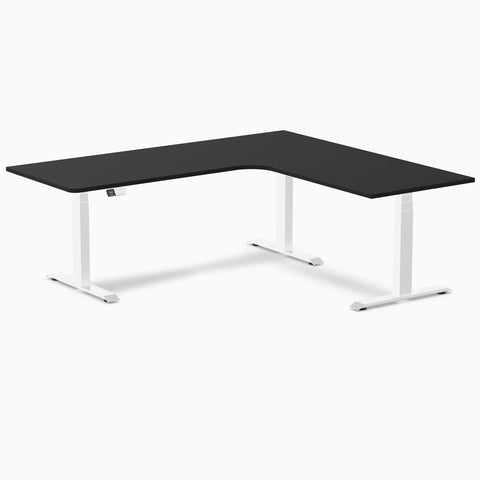 Desky Sigma L-Shape Gaming Desk Left Return 200 cm White Frame