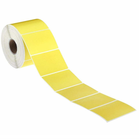 Stock Forms 101x73mm Thermal Labels Roll (2000) x4 (Yellow)
