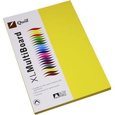 Quill Coloured A4 Copy Paper 80Gsm Pack 100 Sheets (Lemon)