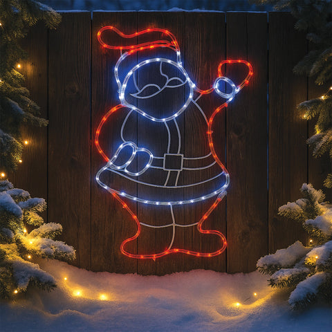 Lexi Lighting Santa Rope Light Silhouette