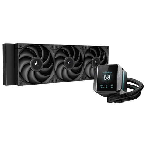 DeepCool Mystique 360 LCD AIO Liquid CPU Cooler (R-LX750-BKDSNMP-G-1)
