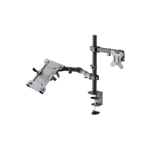 Goobay Monitor Mount Workstation Single Pole for 17-32" Screens (Black)