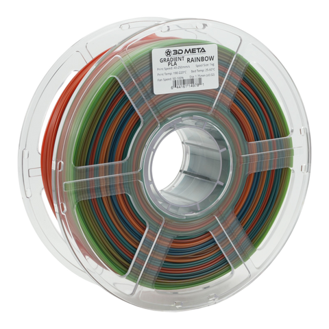 3D META Gradient PLA 3D Printing Filament - Rainbow