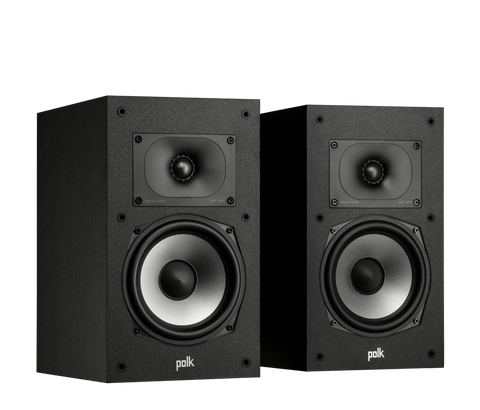 Polk Audio Monitor XT20 High-Resolution Bookshelf Speakers Pair (Black)