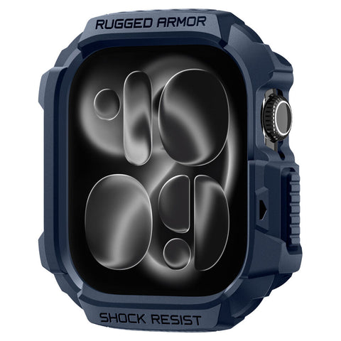 Spigen Apple Watch 10/11 46mm Rugged Armor 2 Case (Navy Blue)