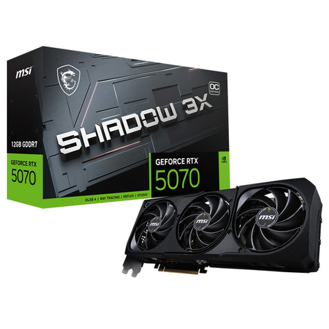 MSI GeForce RTX 5070 12G Shadow 3X OC Graphics Card (GeForce RTX 5070 12G SHADOW 3X OC)