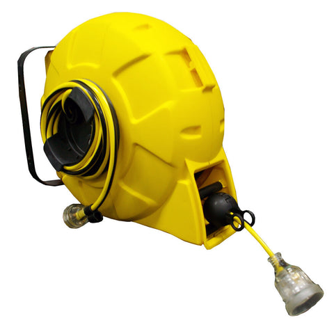 Ultracharge 15m Auto-Retractable/Mountable Extension Reel Lead 10A (Yellow)
