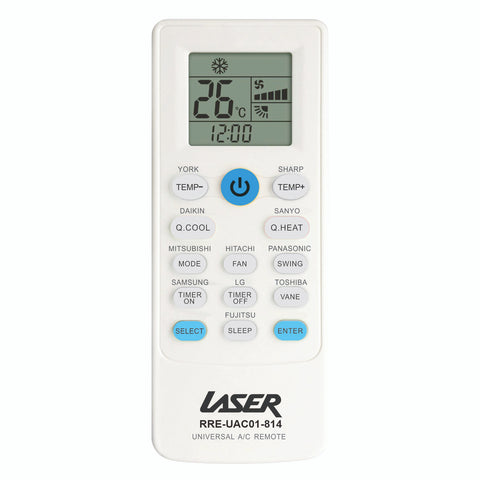 Laser Universal Air Conditioner Remote (2-Button Pairing)
