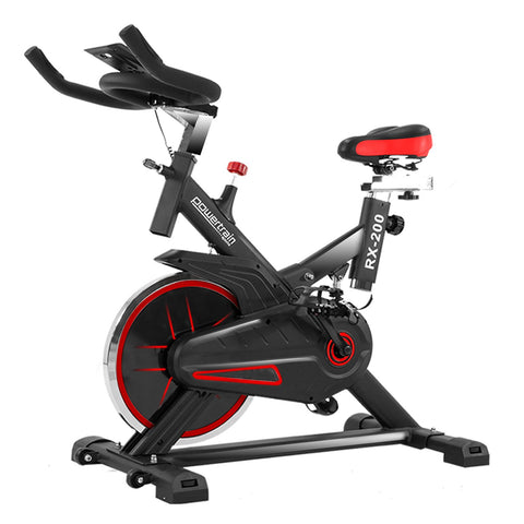 Powertrain RX-200 Exercise Spin Bike Cardio Cycling (Red)