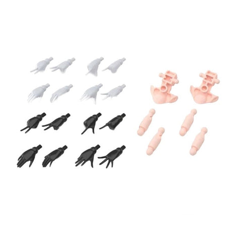 Bandai 30ms Option Hand Parts (White/Black)