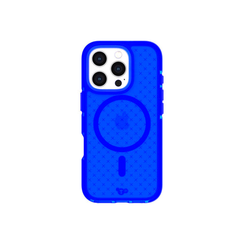 Tech21 EvoCheck Phone Case for iPhone 16 Pro with MagSafe (Cobalt Blue)