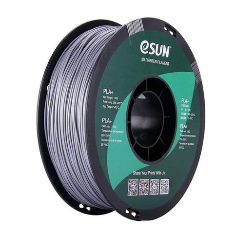 eSUN PLA+ HS High Speed 3D Print Filament 1.75mm 1kg - Silver