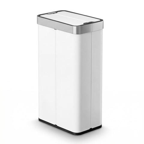 Devanti Motion Sensor Bin 70L Rubbish Bin Automatic Kitchen Bin Touchless White