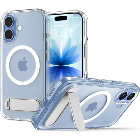 SPIGEN Ultra Hybrid Kickstand MagSafe Case for iPhone 17 (Clear White)