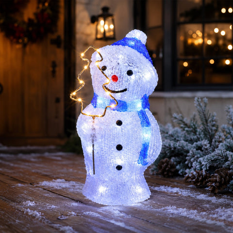 Lexi Lighting 30cm Acrylic Snowman