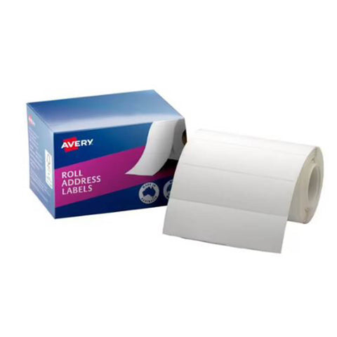 Avery Roll Address Labels (Box of 500) - 125x36mm